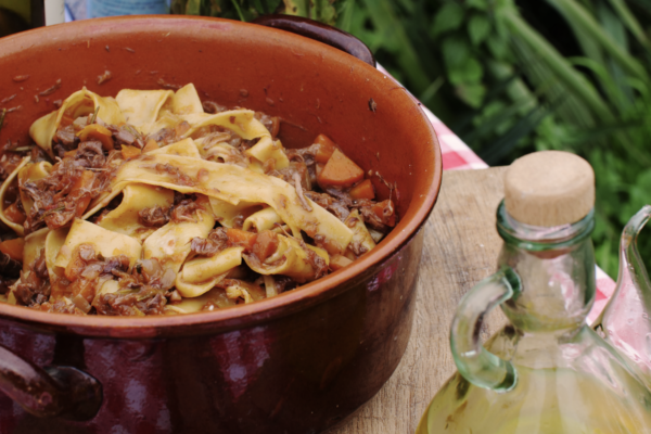 Italian ragu with pappardelle