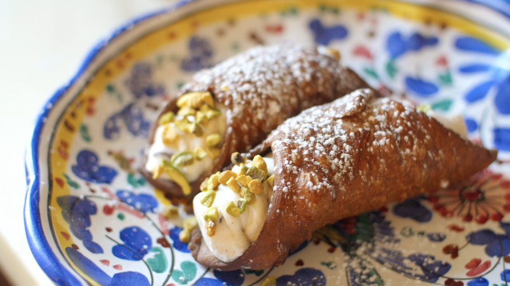 homemade cannoli